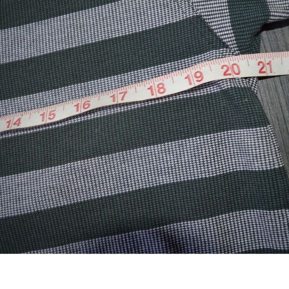 Vintage Ashworth Masters Knit Polo Golf Augusta Green Striped Shirt - Picture 3 of 8